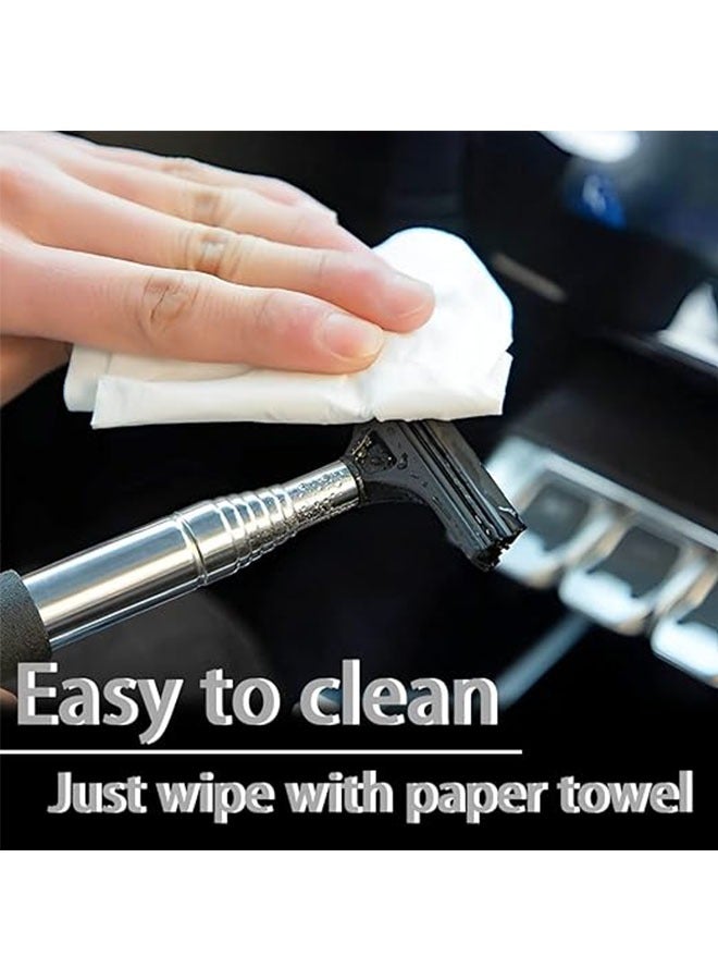 Generic 1 Pcs Car Rearview Mirror Wiper, Retractable Auto Glass Squeegee, Water Cleaner with Telescopic Long Rod, Portable Cleaning Tool for All Vehicles, Universal Automotive Accessories - Image 5