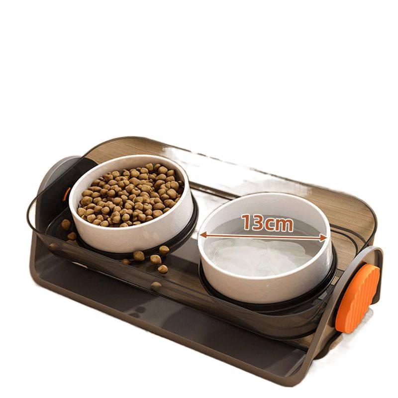 Floor Mat Use Food and Water Stainless Steel Pet Bowl Raised Double with Bowl and Home Use Feeding Bowl Feeding Accessory Use for Cats and Dogs - Image 3