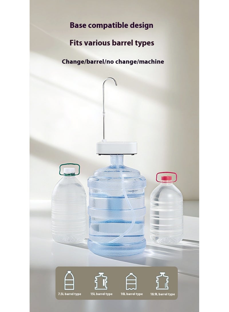 Electric Household Water Dispenser Desktop Pump Bottled Water Automatic Water Dispenser White - Image 3