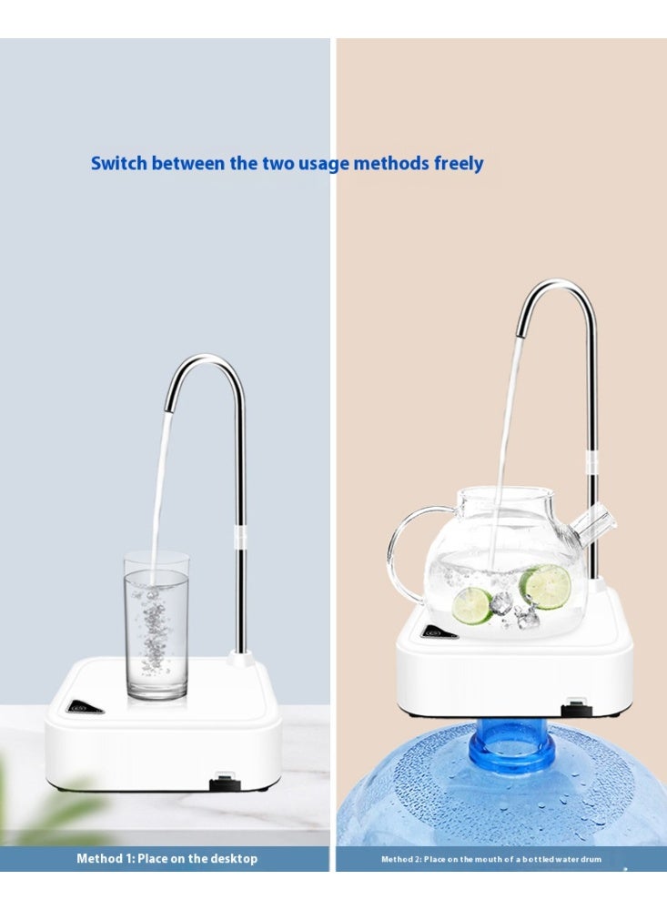 Electric Household Water Dispenser Desktop Pump Bottled Water Automatic Water Dispenser White - Image 5
