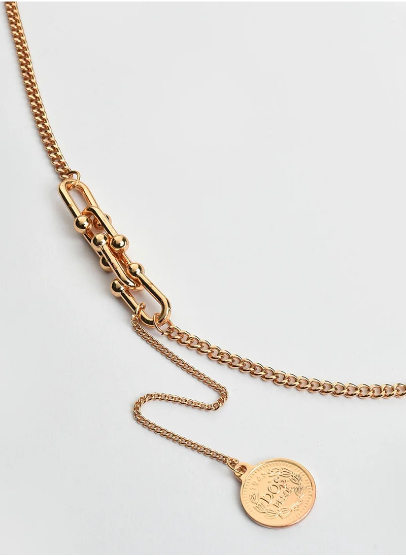 SOHI Designer Pendant With Chain Necklace