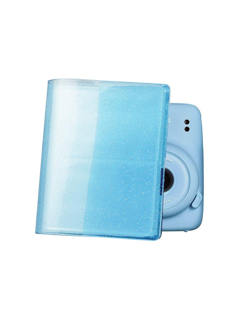 ZIKKON ZIKKON 64 Pockets Photo Album for Fujifilm Instax Mini 12 11 9 8 40 99 Evo Liplay 7S Instant CameraMini Link Printer Polaroid Snap Touch PIC300 Z2300 Mint Zip Instant Camera Printer Sky Blue  - Image 2