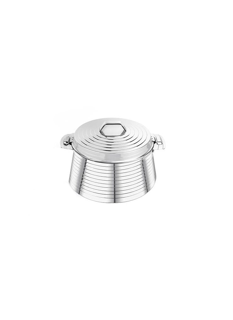 Atlasware Pradeep SAROVAR Stainless Steel Serving Casserole, Set of 1, 7500 ml, Silver  - Image 2