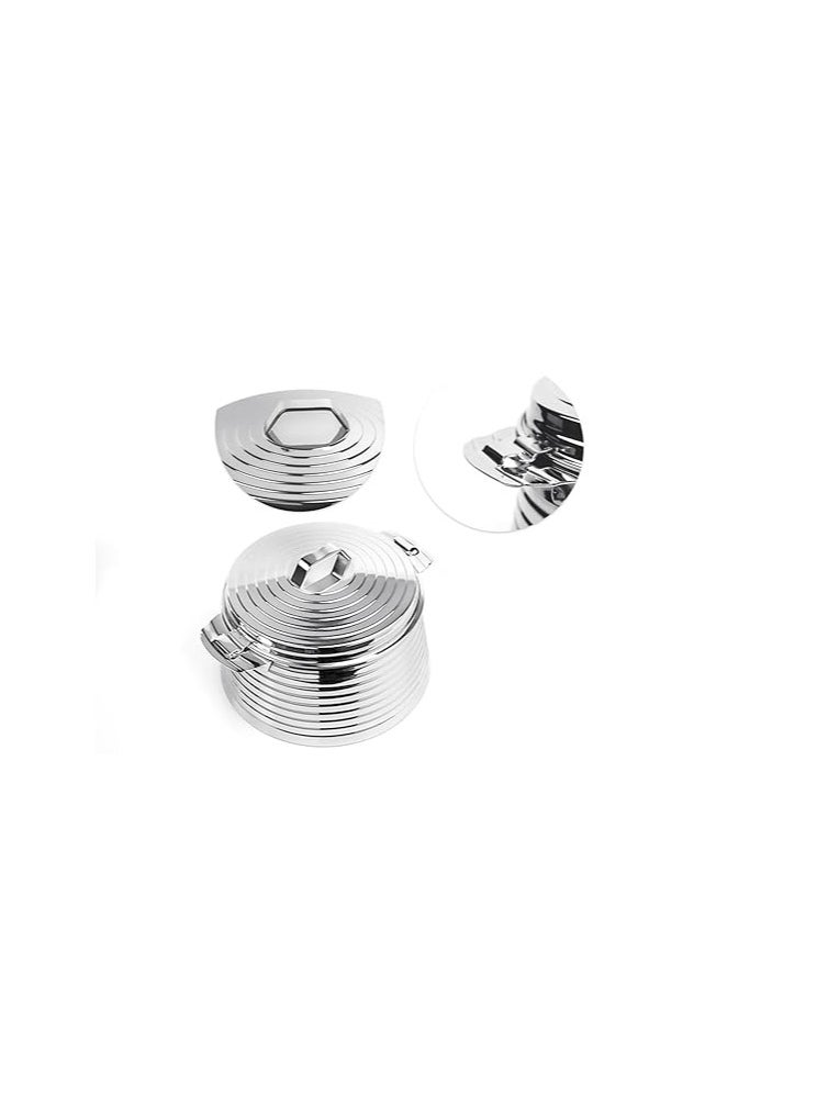 Atlasware Pradeep SAROVAR Stainless Steel Serving Casserole, Set of 1, 7500 ml, Silver  - Image 3