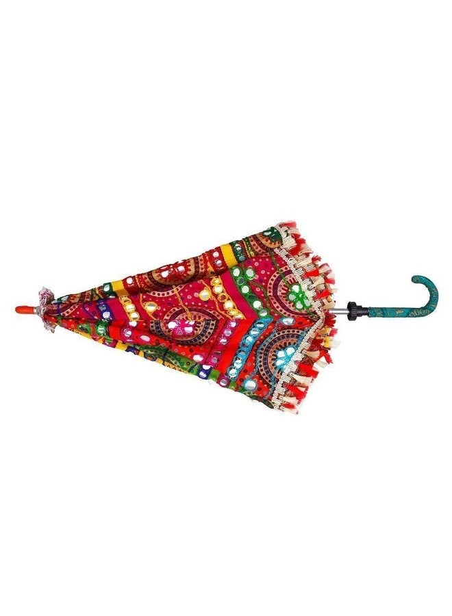 RAINPOPSON Rajasthani Umbrella for Decoration Handicraft Rajasthani Umbrella for Wedding, Engagement, Baby Shower, Birthday,Photoshoot,Event Decoration (Pack of 2) - Image 5