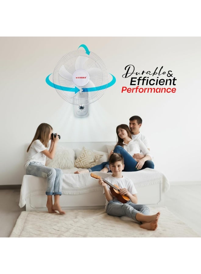 Stargold Wall Mounted Electric Fan 16 Inch 45W with 3 Speed Control - Image 5