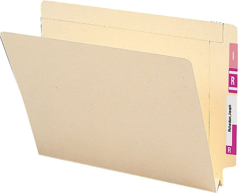 Smead End Tab File Folder, Reinforced Straight-Cut Tab, 1-1/2" Expansion, Legal Size, Manila, 50 per Box (27275) - Image 2