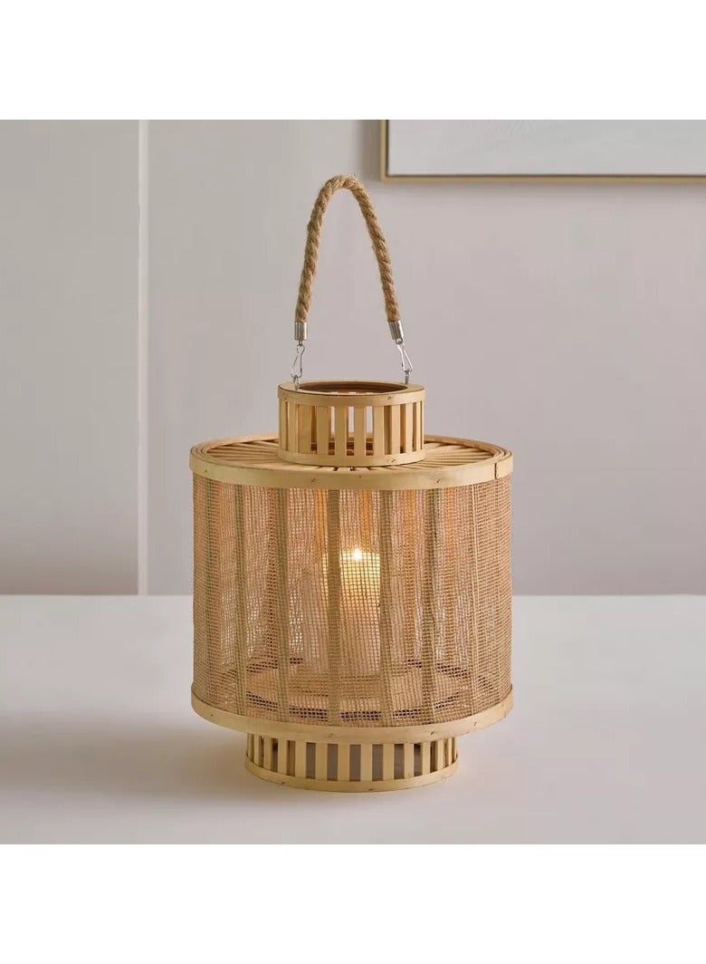 هوم بوكس فانوس الخيزران ويلا - 30x30x35 سم - Image 1