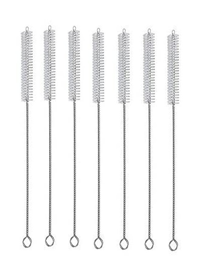 Lappu 360 Degrees Rotation Cleaner Long Straw Brush Straw Cleaning Brush Baby Straw Sipper Cleeaning Brush for Babies Drinking Pipe Tube Cleaning Brush, Multicolour -Combo (Pack of 7) - Image 1