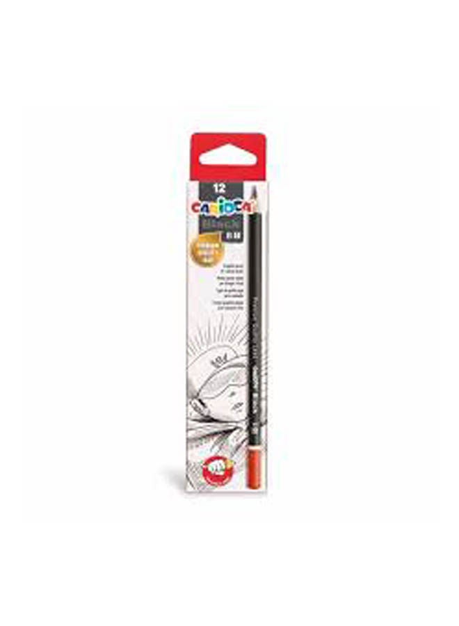 carioca Graphite Pencils Box 12 Pcs Multicolour 