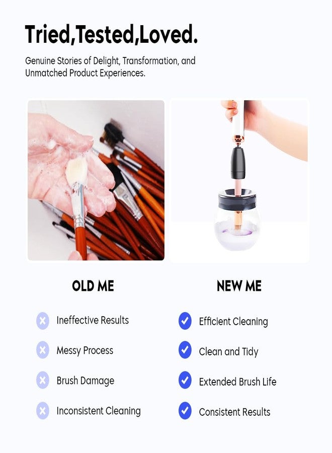 Gleva Automatic Makeup Brush Cleanser: Cleans All Brush Types & Sizes - Includes Spinner Tools - Ideal Gift for Women - Image 5