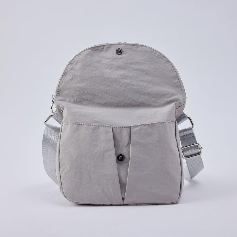 VAKAER Crossbody Purse for Women, 5L Casual Festival Bag With Adjustable Strap Women's Shoulder Handbags for Travel Workout (Light Grey) - Image 2