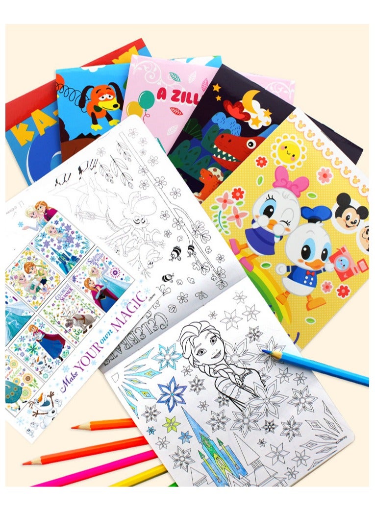 اس بي سي كتاب تلوين رسم بالقلم الرصاص الملون السحري، كتاب تلوين من سلسلة فروزن، لعبة تعليمية تعليمية هدية للأطفال من سن 3 سنوات فما فوق - Image 5