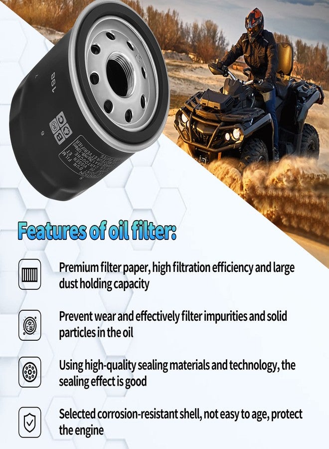AWSZH 2PCS 2540086 2540122 Oil Filter Fit for HF198 Polaris RZR Ranger 570 800 900 XP General 1000 Sportsman 600 700 ACE 900 ATV/Snowmobile 2004-2018 Polaris Ranger 570 700 800 900 1000 Crew ACE 150 - Image 5