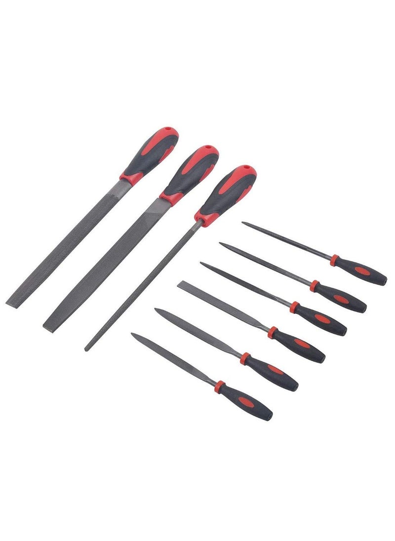 DIY Crafts DIY Crafts Pack of 3 Pcs Steel File Set Steel File Set with Cushioned Grip Handles Round File Rasp File Half Round File 2Way File Flat F Pack of 3 Pcs Steel File Set  - Image 1