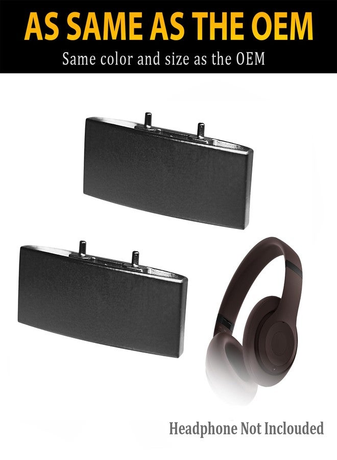Adhiper طقم استبدال وإصلاح مفصلات ستوديو برو لسماعات Beats Studio Pro Wireless (الموديل A2924) - قطع معدنية، ملحقات موصل رأس السماعة، مماثل للأصلي - أسود - Image 3