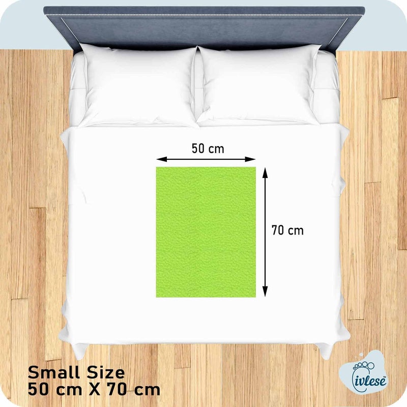 IVLESE Waterproof & Washable Baby Care Quick Dry Sheet (Small Size, Pista Green Color, Pack of 2) - Image 4