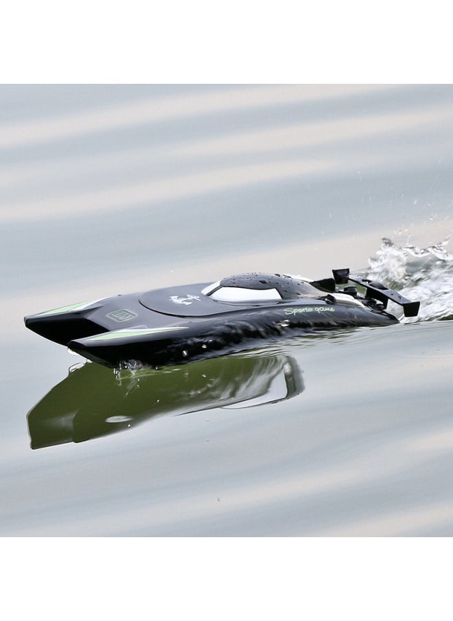 Generic 805 Remote Control Boat Upgraded Electric High-speed Water Rowing Boat Large Capacity Battery Long Endurance Toy Speedboat-Color:Black  - Image 4
