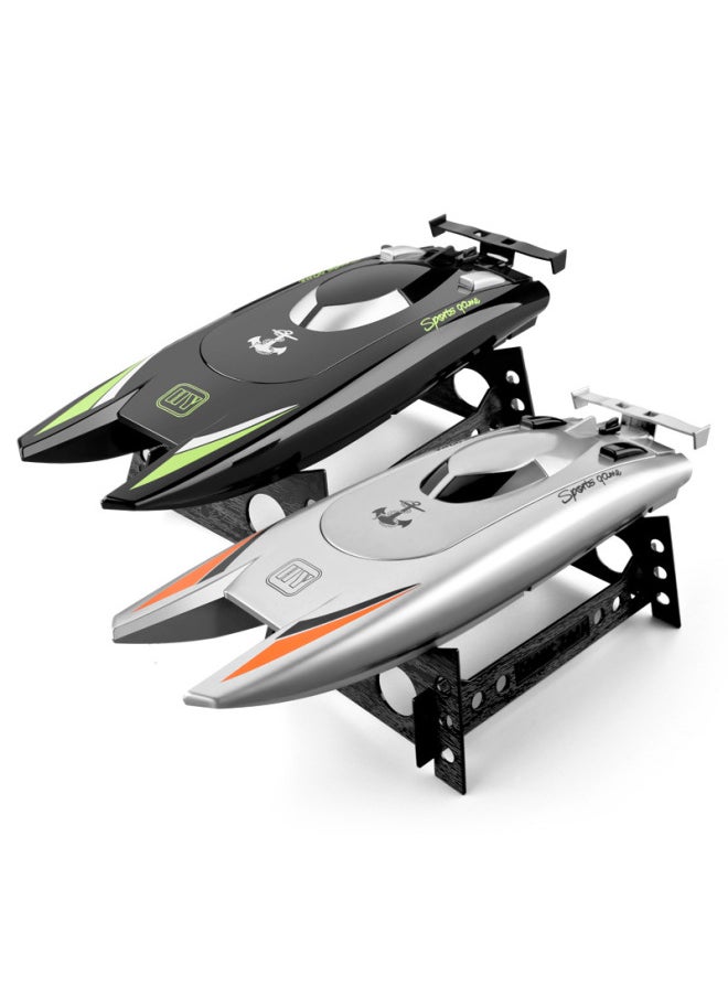 Generic 805 Remote Control Boat Upgraded Electric High-speed Water Rowing Boat Large Capacity Battery Long Endurance Toy Speedboat-Color:Black  - Image 5