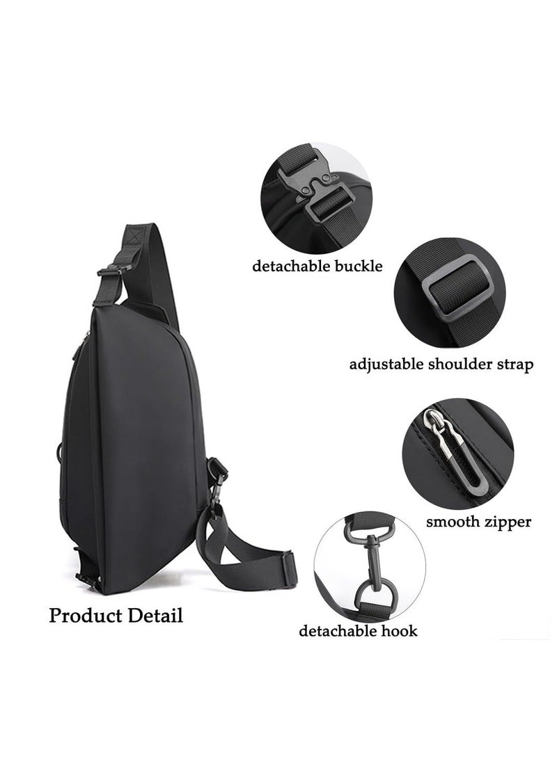 Small Sling Crossbody Bag Shoulder Pack Hiking Daypack Lightweight Anti Theft for Travel Outdoor Unisex Chest Backpack Climbing School - Image 3