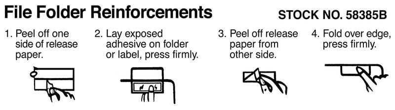 Tabbies® 58385 - PROTECTOR, TOP TAB FOLDER, 3 1/2 X 2, CLEAR - Image 4