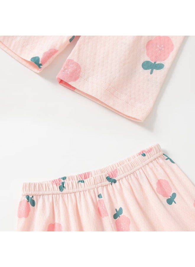 Hodo Children's Pajamas, Boys And Girls Home Wear, Pure Cotton Long-sleeve And Long Pants Set, Spring And Summer Pullover Air Conditioning Suit J3332 165 - Image 4
