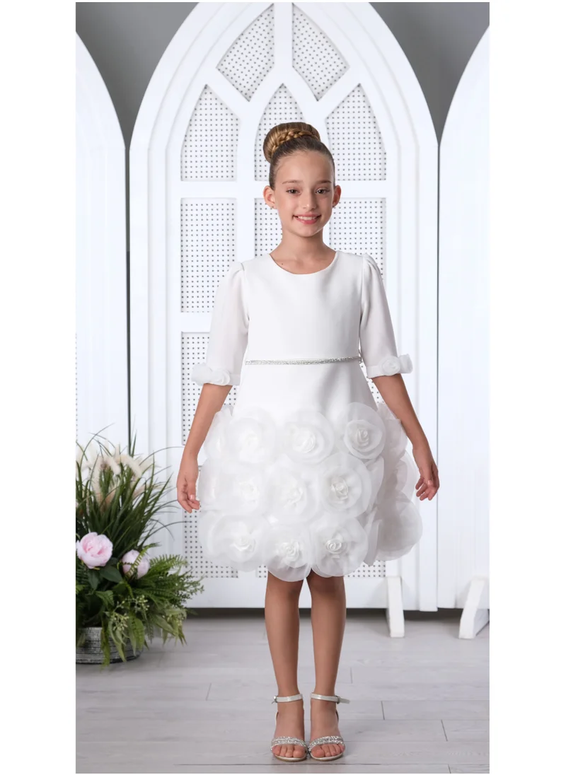 VIA BAMBINO Flower Girls Dress White 3195