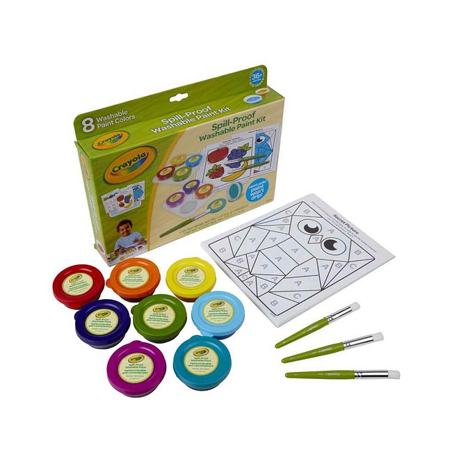 Crayola Spill Proof Washable Paint Set - Image 1