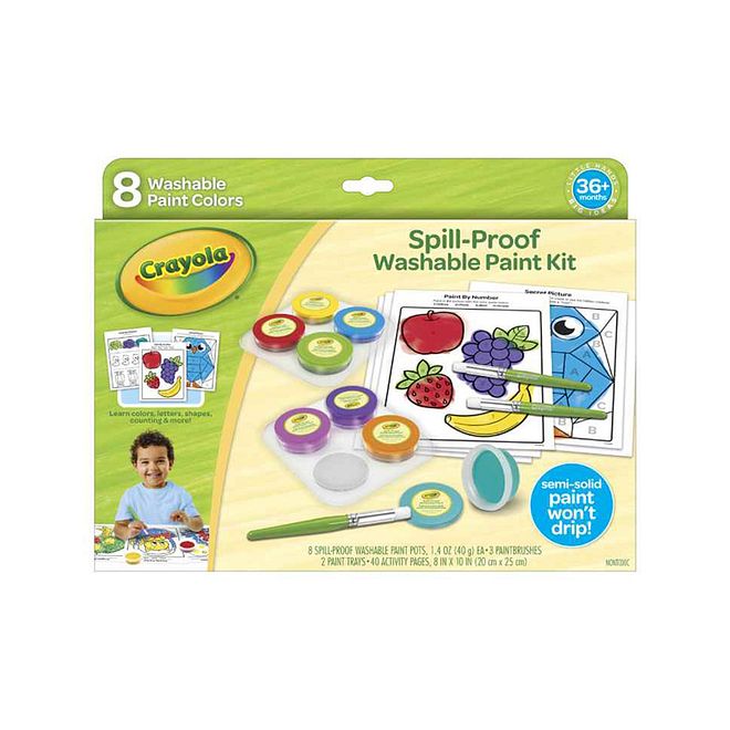 Crayola Spill Proof Washable Paint Set - Image 2