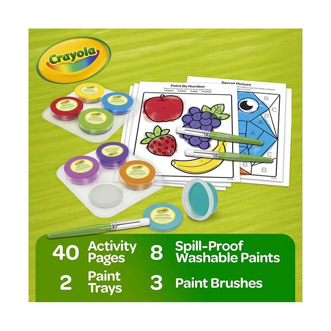 Crayola Spill Proof Washable Paint Set - Image 3