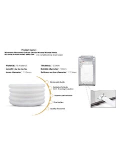 Shoppingekart drainpipe washing machine Flexible drain drainage Waste Water Outlet long plastic Hose Pipe Extension Pipe Fully Semi Automatic Extension Pipe TypeFlexible Outlet Hose Plastic 2 Meter  - Image 3