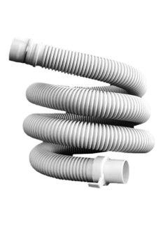 Shoppingekart drainpipe washing machine Flexible drain drainage Waste Water Outlet long plastic Hose Pipe Extension Pipe Fully Semi Automatic Extension Pipe TypeFlexible Outlet Hose Plastic 2 Meter  - Image 1