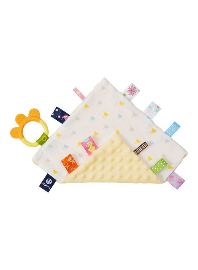 insular Baby Appease Towel Soothing Security Blanket With Colorful Tags - Image 1