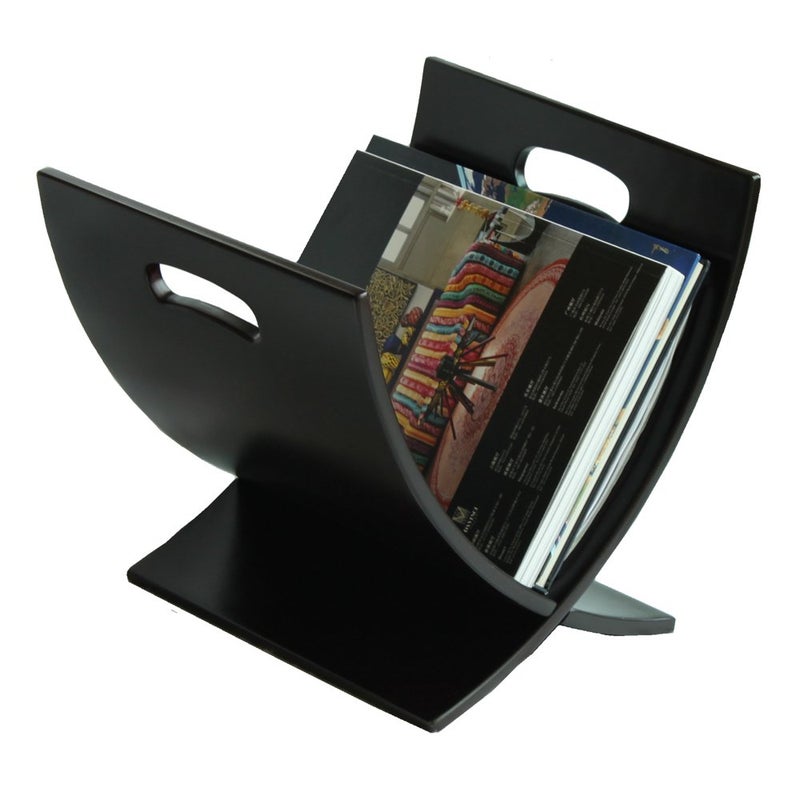 Oceanstar M1170 Contemporary Wooden Magazine Rack, Espresso - Image 2