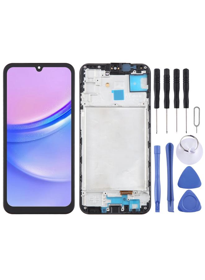 erorex Replacement For Samsung Galaxy A15 4G SM-A155F 6.36inch OLED LCD Screen Digitizer Full Assembly with Frame - Image 1