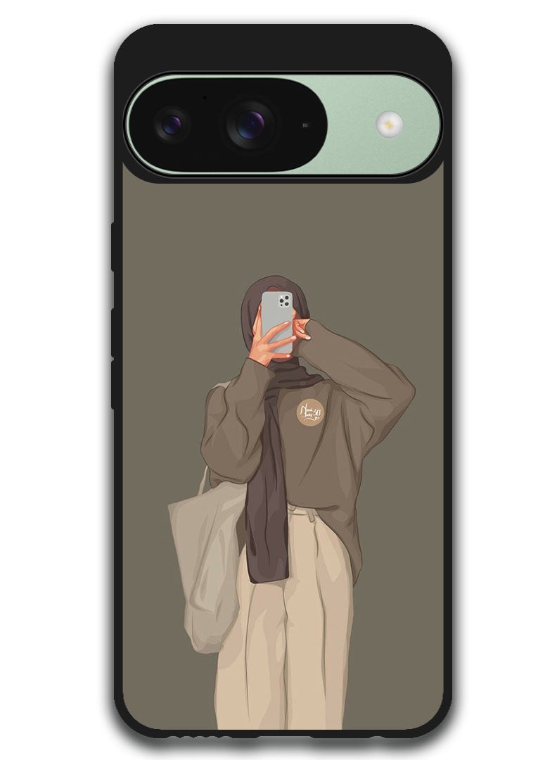 Theodor Protective Case Anti Scratch Shock Proof Bumper Cover For Google Pixel 9 Girl Taking Picture - Image 1