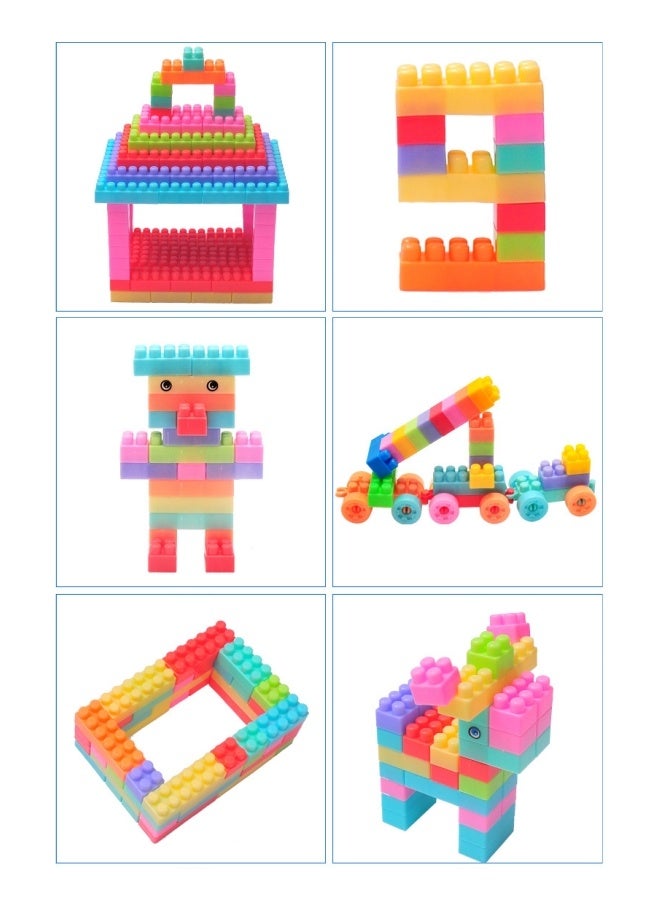 Building Blocks For Toddlers,Baby Building Blocks Diy Bulk Safety Bricks Toy,Building Blocks Stacking Blocks,Early Educational Toys,Kindergarten Developmental Toys,Toddler Gifts(210pcs) - Image 4