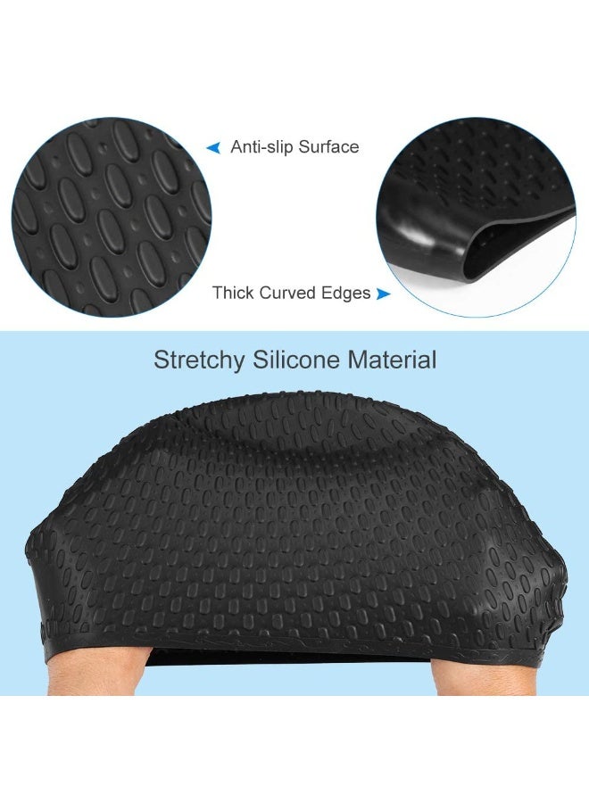 ZNARO Silicone Swim Cap for Adults, Swimming Cap for Long & Short Hair, Comfortable Unisex Pool Cap for Men Women to Keep Hairstyle - Image 5