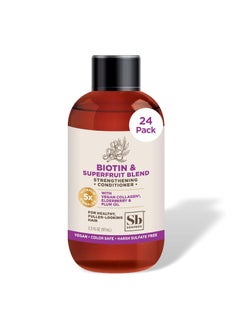 Soapbox Soapbox Biotin Conditioner Travel Size Biotin  Collagen Super Fruit Bulk Pack Travel Toiletries  Volumizing  Softening Conditioner to Promote Hair Growth Strength 24Pack 33 oz Each 