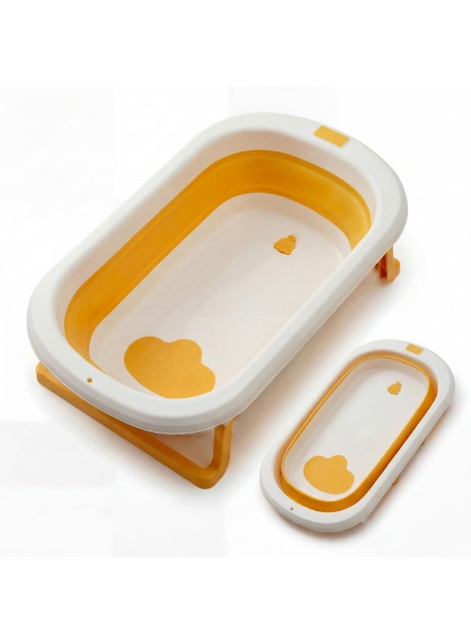 Premium Foldable Baby Bath Tub with Heat Sensitive Drain Plug and Anti-Slip Support – Portable Space Saving Collapsible Toddler Bathtub - Image 5