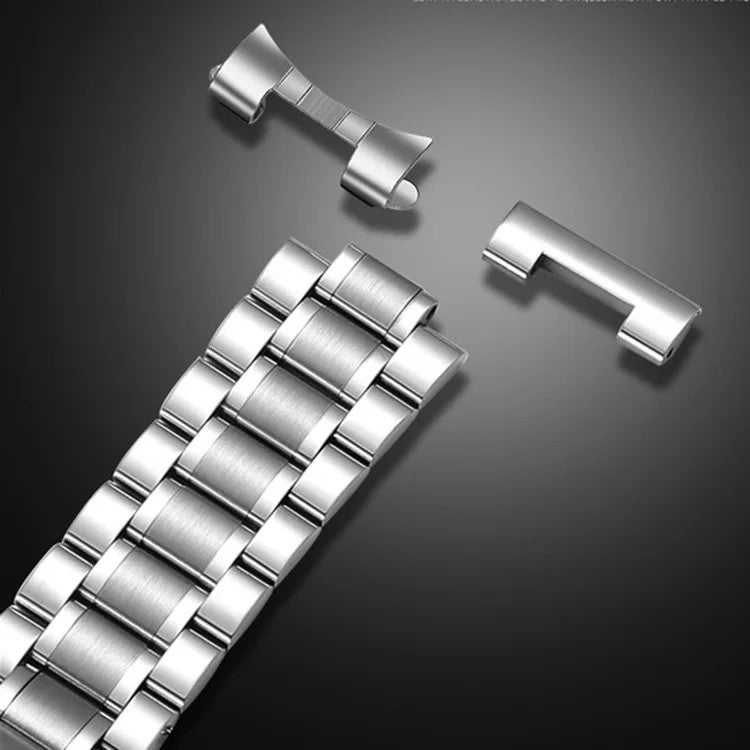 Y&D Outlet Five Beads Replacement Stainless Steel Smart Watch Strap for Men – Durable Metal Band Compatible with 18mm 20mm 22mm 24mm Watches, Easy to Replace the Watch Strap - Image 5