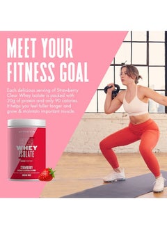 Myprotein Clear Whey Isolate Protein Powder, 1.1 Lb (20 Servings) Strawberry, 20g Protein per Serving, Naturally Flavored Drink Mix, Daily Protein Intake for Superior Performance  - Image 4