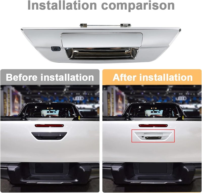 Fydun Reverse Backup Camera Fydun 12V IP68 110 View Angle Night Vision Car Back Up Camera for Hilux Revo 20152021 - Image 4