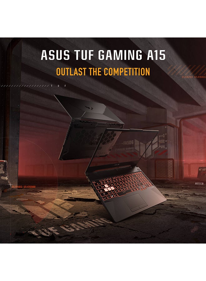 ASUS TUF Gaming A15 Laptop (Upgraded Version) With 15.6-Inch Display, Ryzen 5 7535HS Processor/8GB RAM/512GB SSD/4GB GeForce RTX 2050 Graphics/Windows 11 Home / English/Arabic Black - Image 2