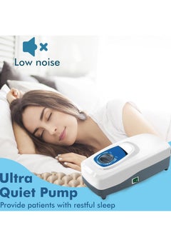 Generic Medical Air Pressure Replacement Bed Mattress for Bedsores with Electric Pumps, Quiet Inflatable Air Mattress Fits Standard Hospital Bedridden Patients Multicolor Vinyl  - Image 3