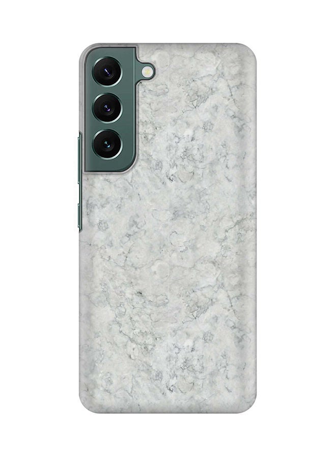 Stylizedd Case for Samsung Galaxy S22+ 5G Slim Snap Classic Series Shield Matte Finish Print - Marble Texture White - Image 1