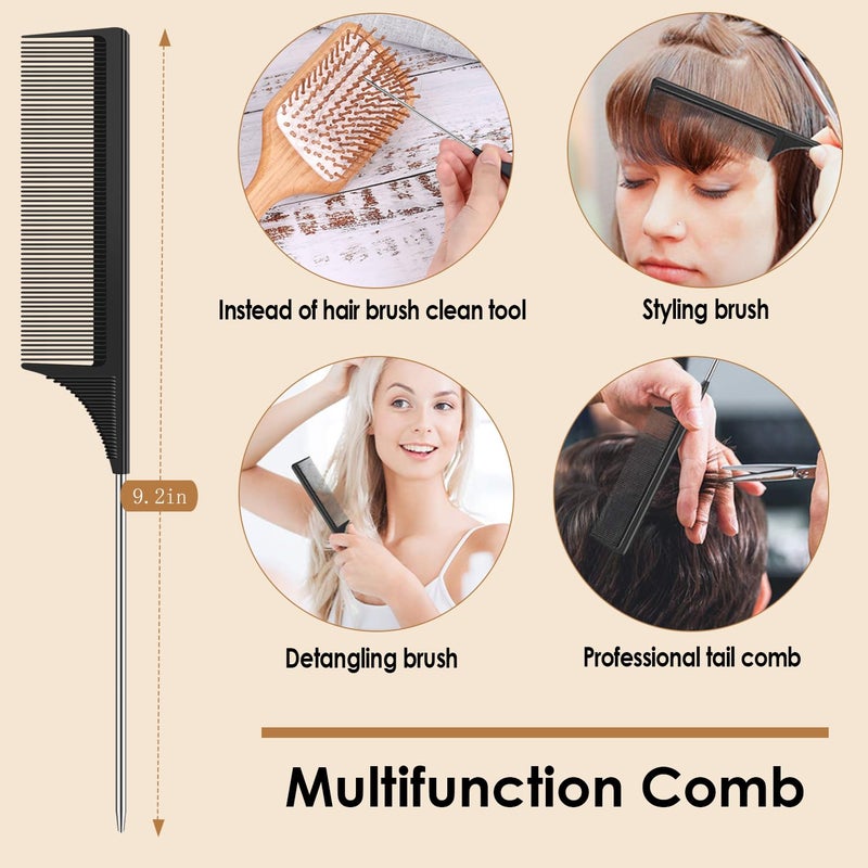 Sofmild Hair Brush-Natural Wooden Bamboo Brush-Eco Friendly Detangle Paddle Hairbrush for Women Men and Kids Massage Scalp Increase Hair Growth - Image 5