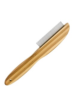 Y&D Dandruff Comb, Stainless Steel Fine Tooth Wooden Handle Remover Flea Lice Multifunction Hair Grooming Brush for Kids Adults Pets Dog  - Image 1