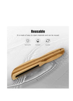 Y&D Dandruff Comb, Stainless Steel Fine Tooth Wooden Handle Remover Flea Lice Multifunction Hair Grooming Brush for Kids Adults Pets Dog  - Image 4