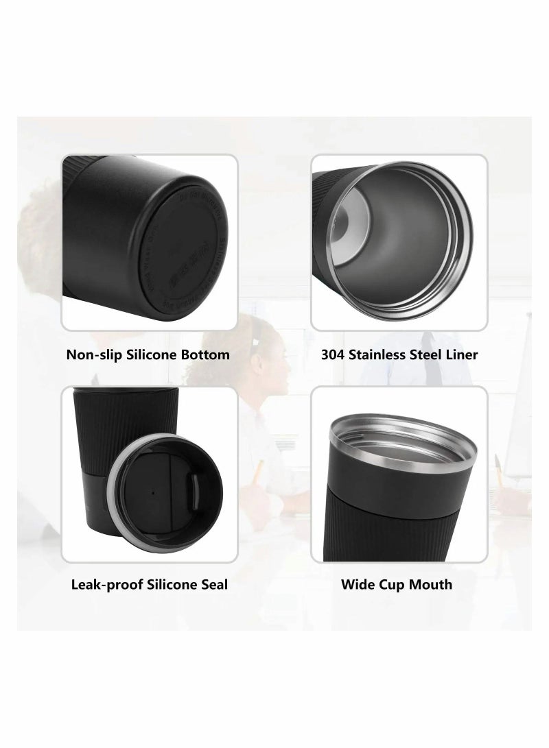 SYOSI Coffee Mug, 510ml Stainless Steel Vacuum Travel Coffee Mug Leak Proof with Screw Cap Double Wall Reusable Coffee Mug for Cold and Hot Drinks  - Image 3
